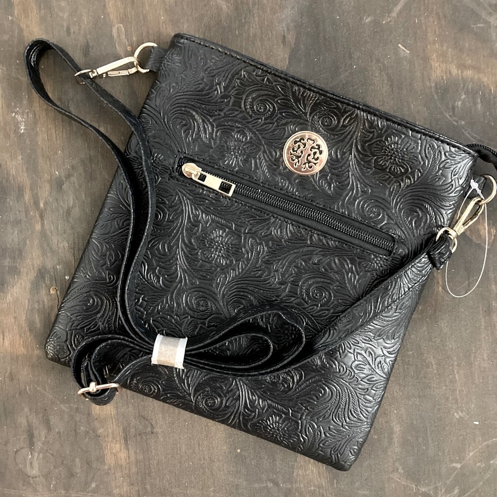 Black Cross Body with Gold Hardware